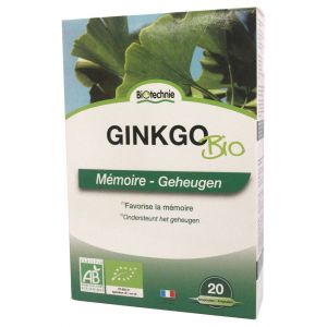 Biotechnie Ginkgo Biloba Bio M Moire Ampoules G O Bio Nature