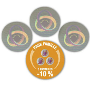 Pack Famille - 3 Pastilles Neutralizer Aulterra - anti-ondes téléphone portable